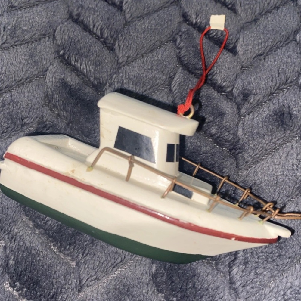 Vintage Lobster Boat Christmas Ornament‎